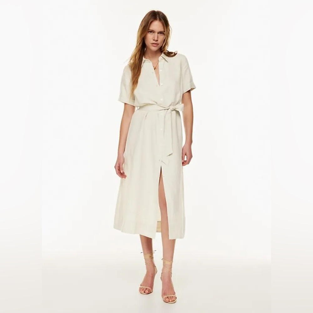 Aritzia Wilfred Eleta Linen Dress Sz XXS Espace
